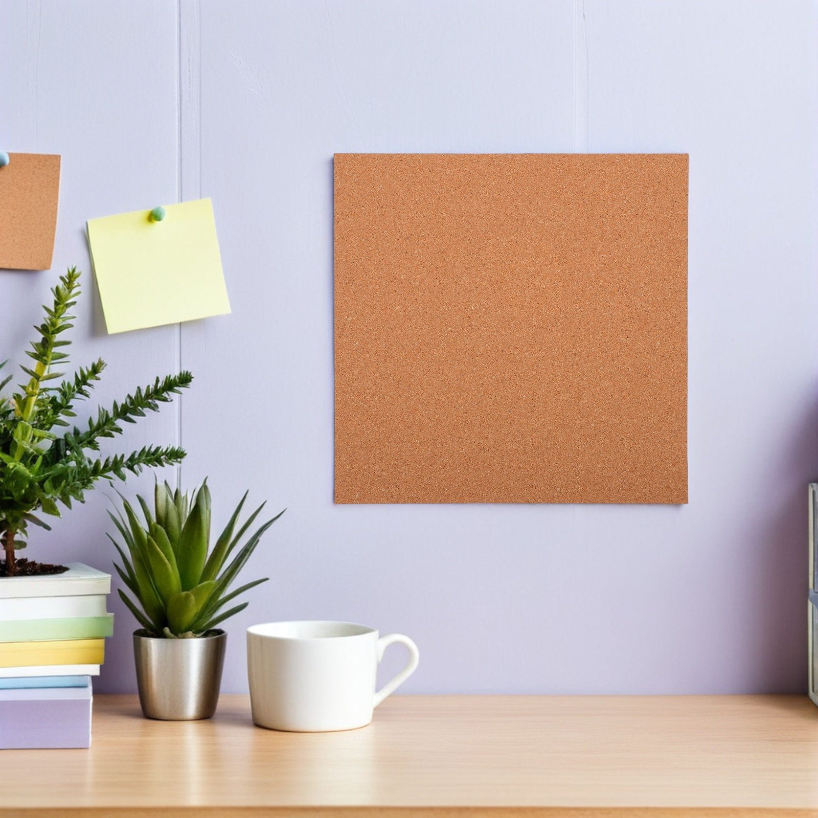 Bulletin Board Cork - 5 Lembar Papan Gabus untuk Dinding,