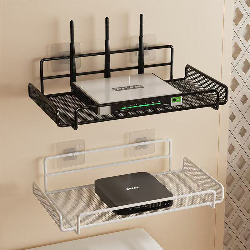 Wall Organizer Pocket - Rak Router Baja Tahan Karat Terpasang
