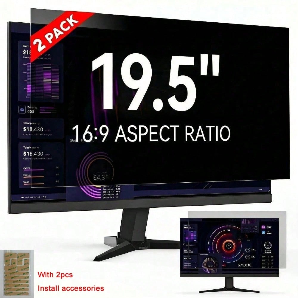 Monitor Privacy Filter - [2-Pack] Filter Layar Privasi Komputer 19,5