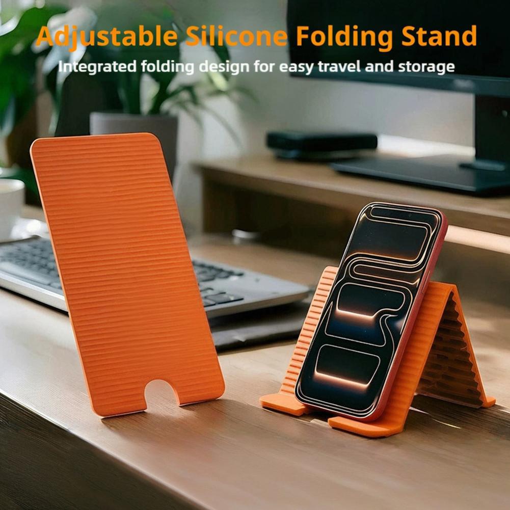 Adjustable Laptop Table - Penyangga Ponsel Silikon Lipat Fleksibel untuk