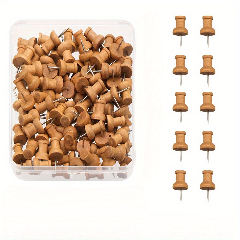 Bulletin Board Cork - Paku Dorong Kayu Dekoratif - Ideal