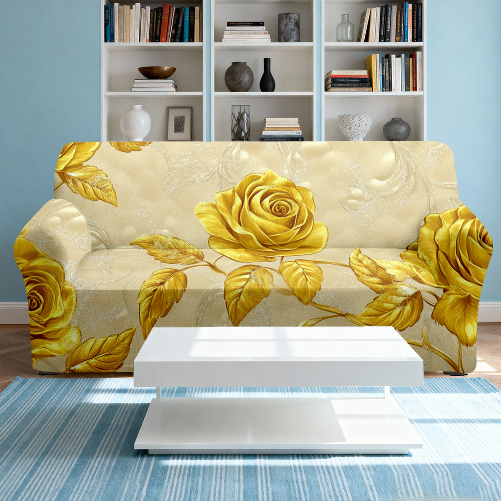 Office Furniture Removal - 1 Buah Sarung Sofa Elastis Motif