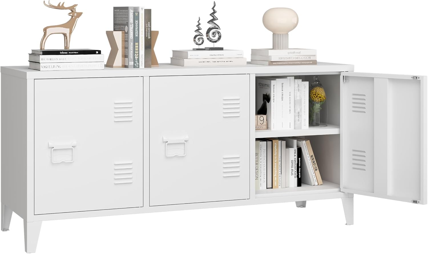 Office Furniture Credenza - Pusat Hiburan Meja TV Modern, Lemari
