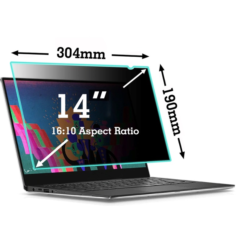 Monitor Privacy Filter - Filter Layar Laptop Anti-silau 14 inci