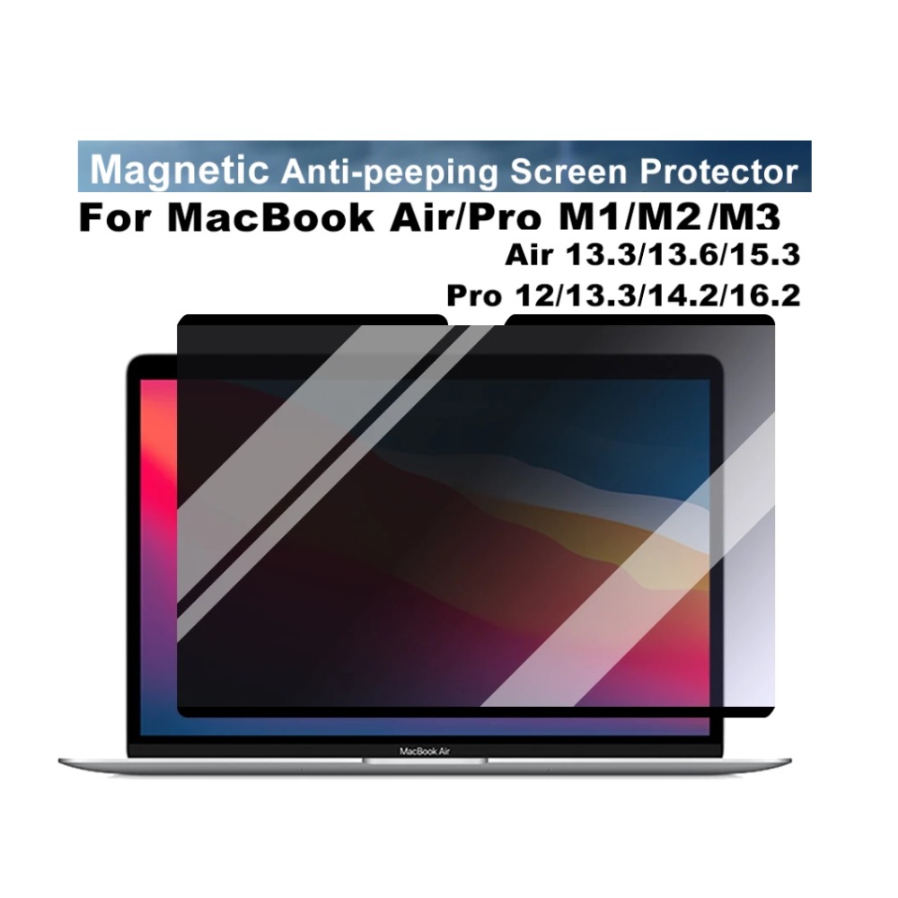 Monitor Privacy Filter - Pelindung Layar Anti-mengintip Magnetik untuk Macbook
