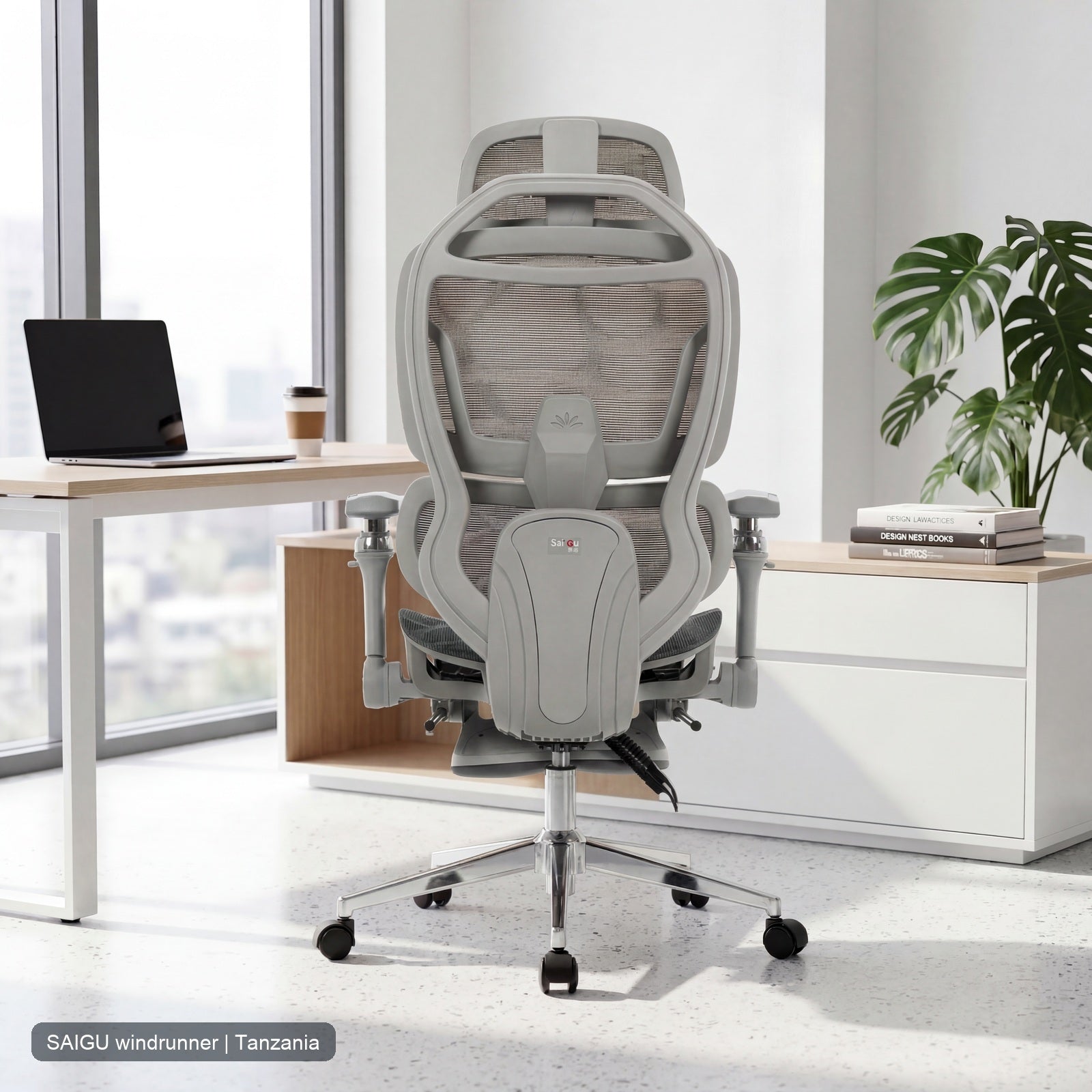 Office Furniture Distributor - Kursi Kantor Ergonomis Windrunner dengan Logo