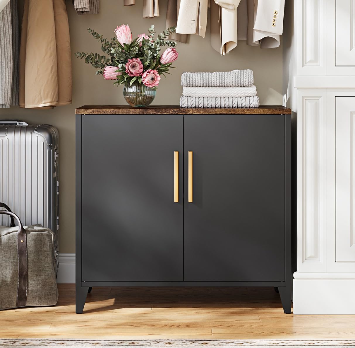 Lemari Penyimpanan Logam denga - Office Furniture Credenza ulasan dan harga