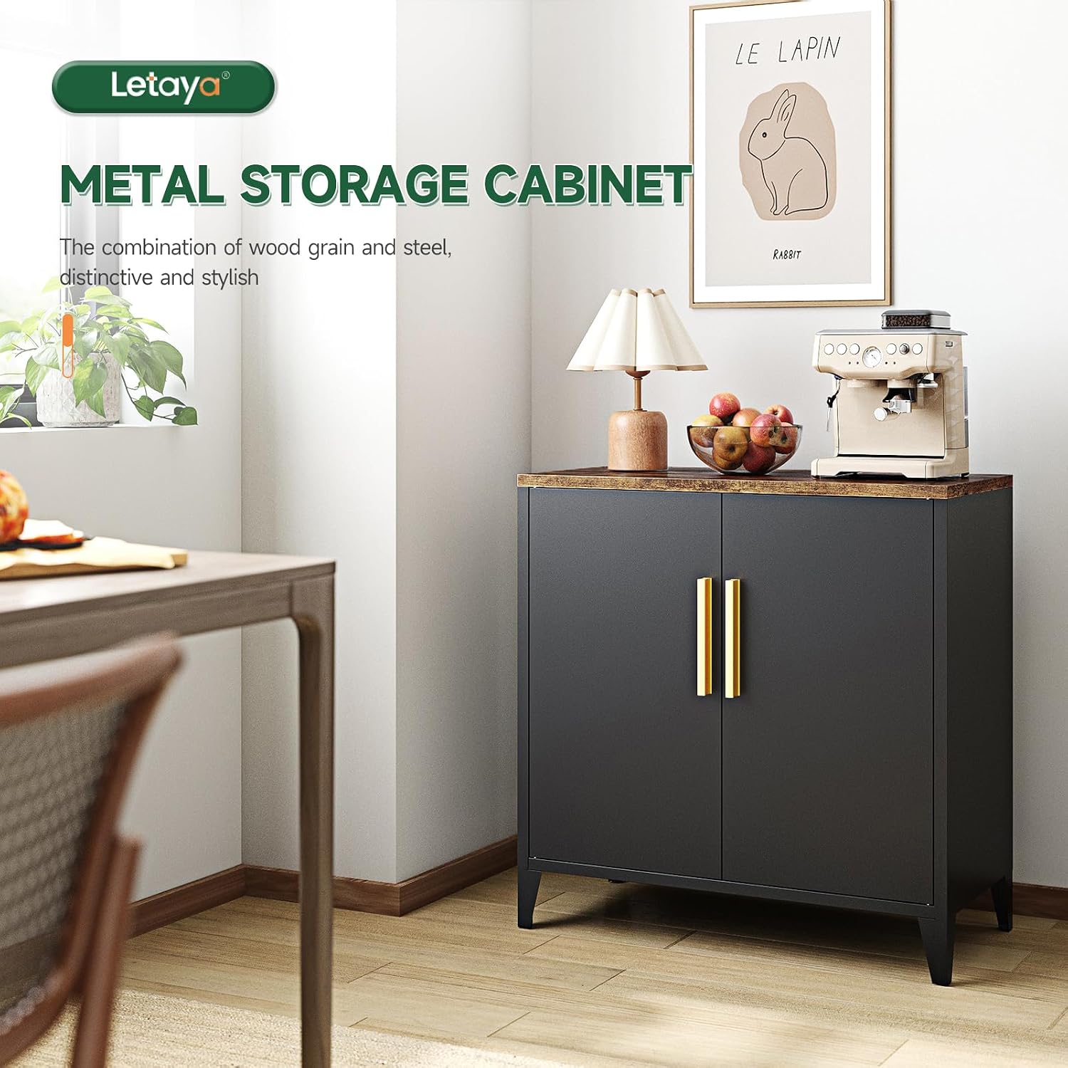 Lemari Penyimpanan Logam denga - Office Furniture Credenza ulasan dan harga