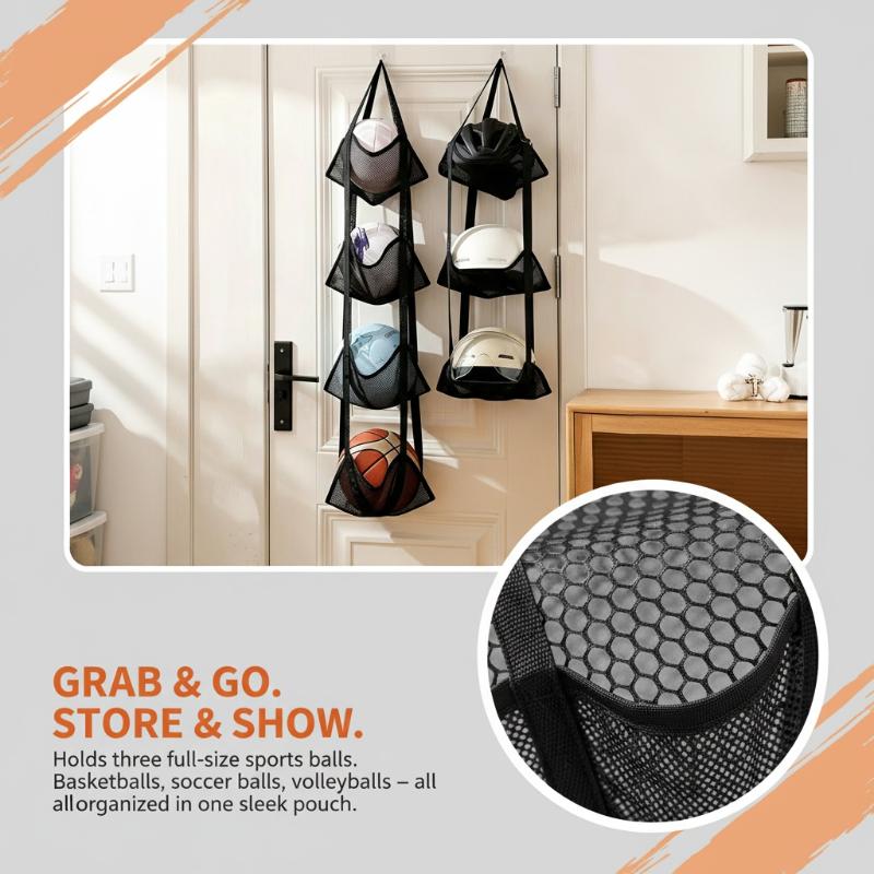 Tas Jaring Penyimpanan Bola Ba - Wall Organizer Pocket ulasan dan harga