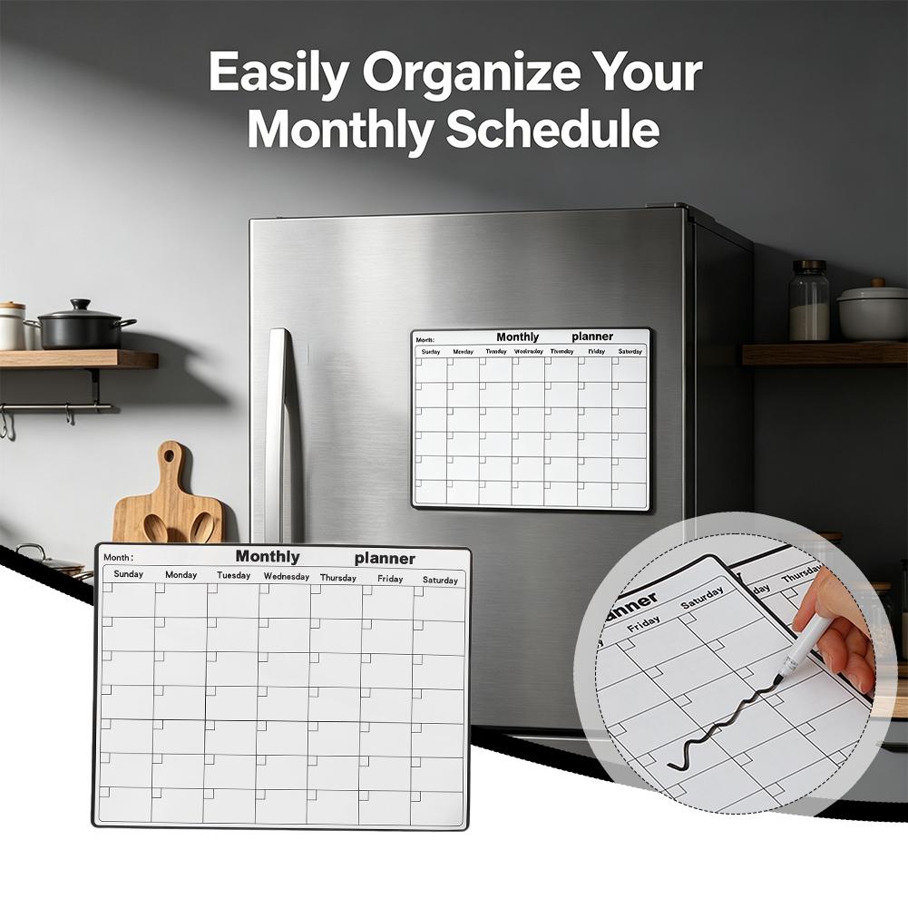Kulkas Magnetik Kalender Pengh - Magnetic Whiteboard Calendar ulasan dan harga