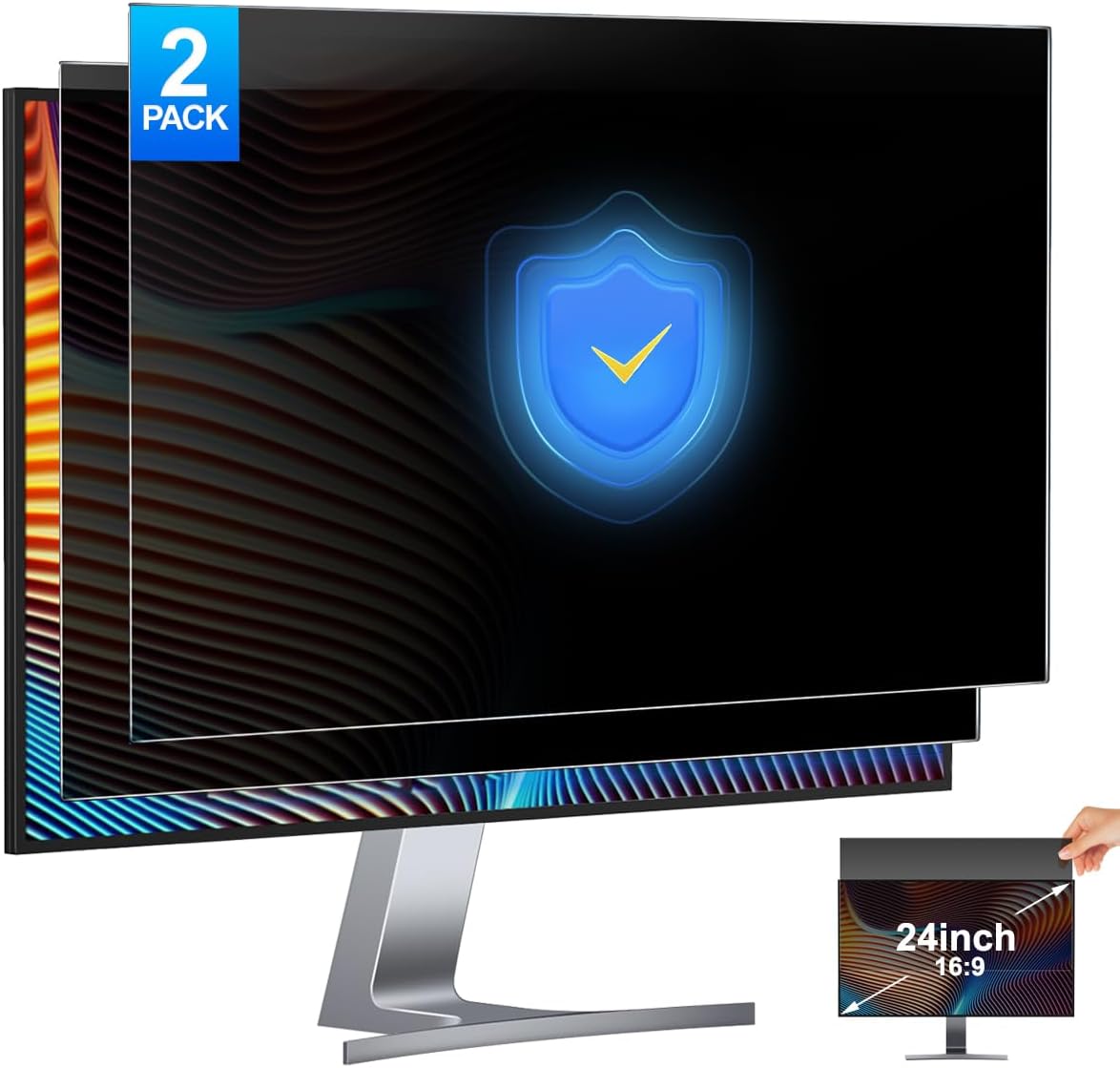 2 Pak 24 Inci Filter Layar Pri - Monitor Privacy Filter ulasan dan harga