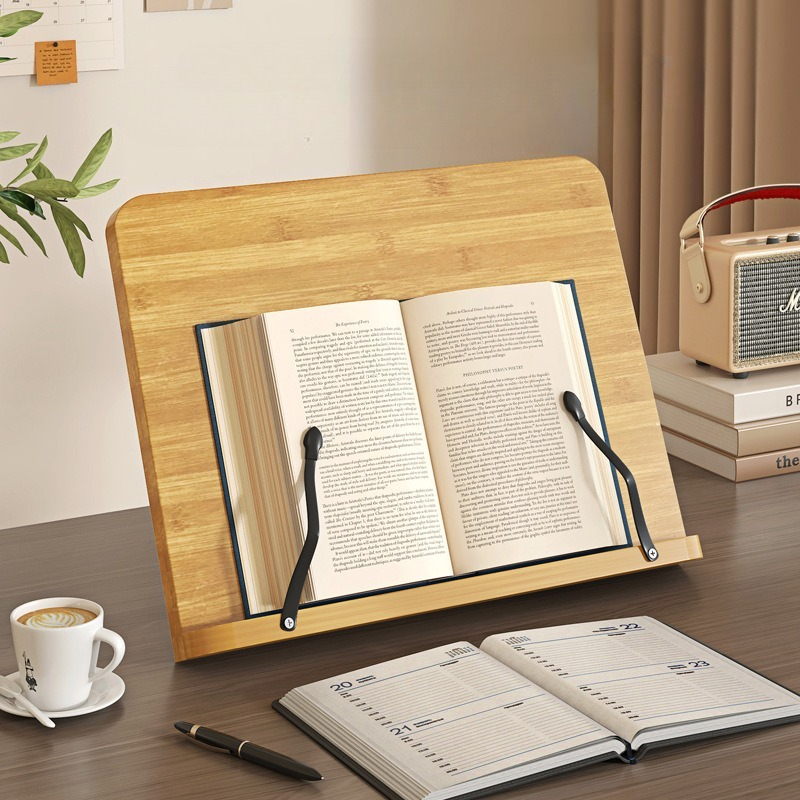 Penyangga Buku Kayu, Penyangga - Adjustable Laptop Table ulasan dan harga