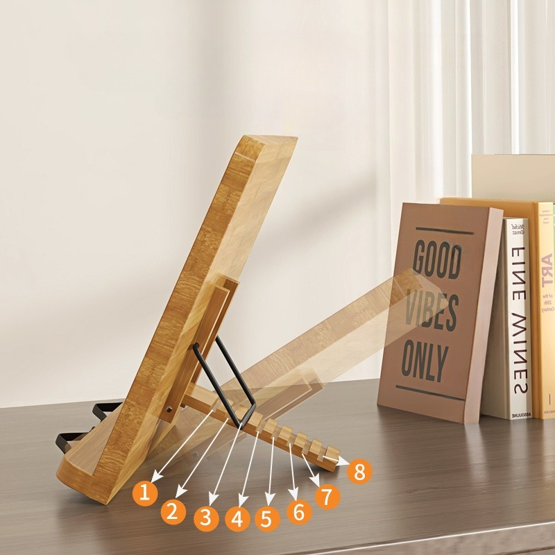 Penyangga Buku Kayu, Penyangga - Adjustable Laptop Table ulasan dan harga