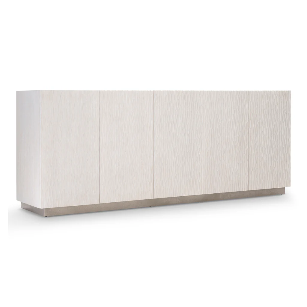 Meja TV Modern Putih Bertekstu - Office Furniture Credenza ulasan dan harga