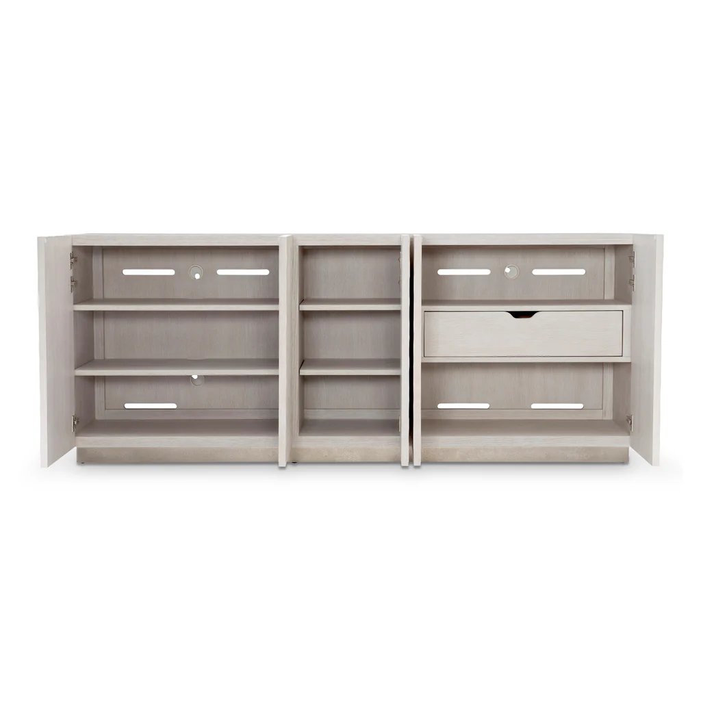 Meja TV Modern Putih Bertekstu - Office Furniture Credenza ulasan dan harga