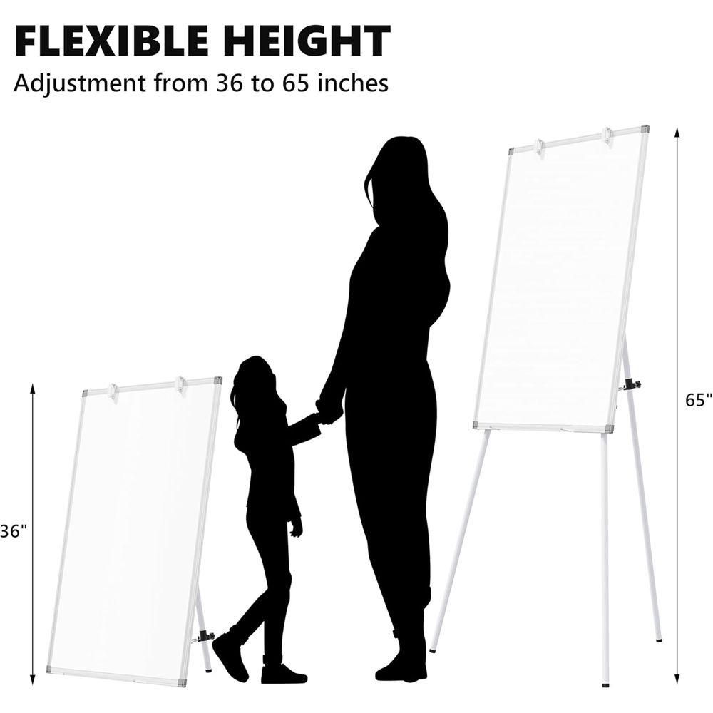 Papan Tulis Putih Besar dengan - Whiteboard Easel Tripod ulasan dan harga