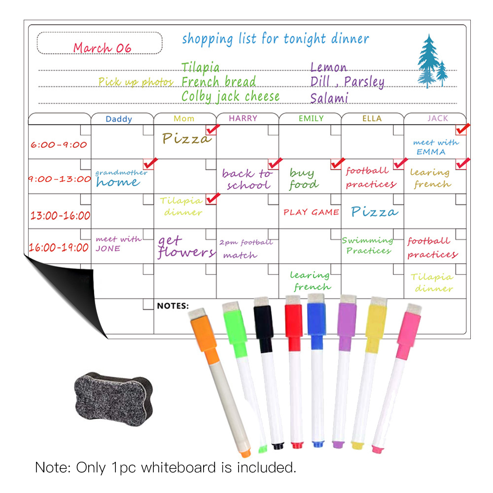 Papan penghapus kering magneti - Magnetic Whiteboard Calendar ulasan dan harga