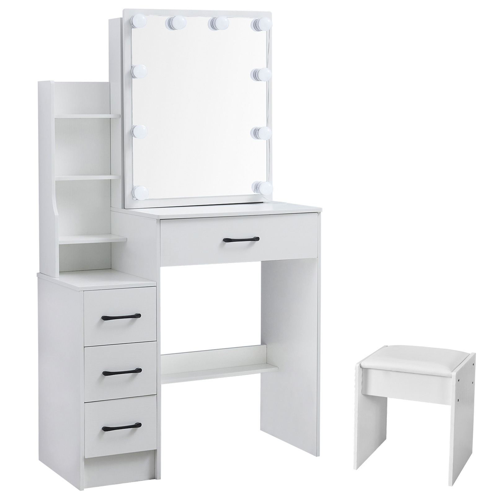 Set Meja Rias LED dengan Cermi - Office Furniture Credenza ulasan dan harga