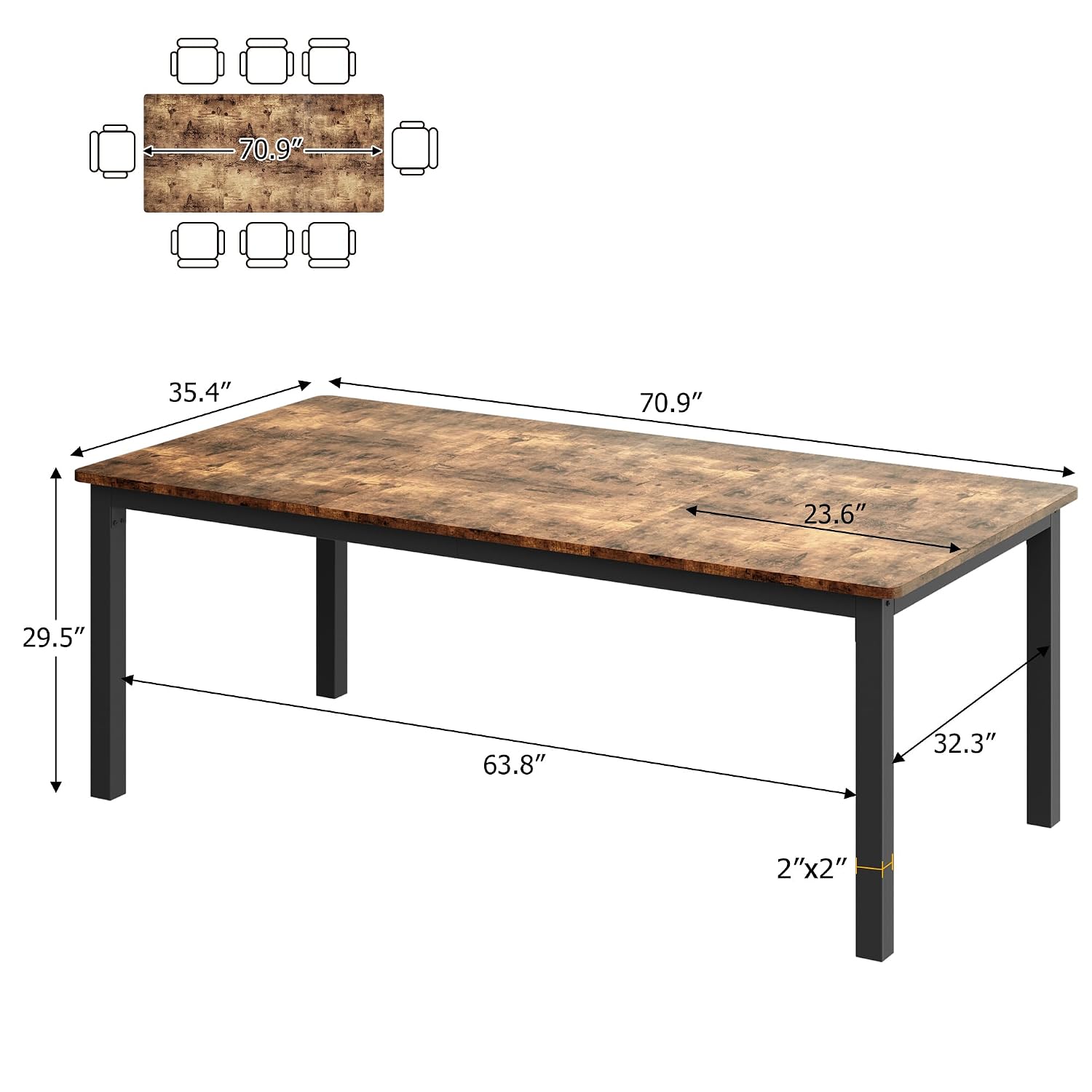 Meja Makan Industri 71 Inci de - Conference Table Round ulasan dan harga