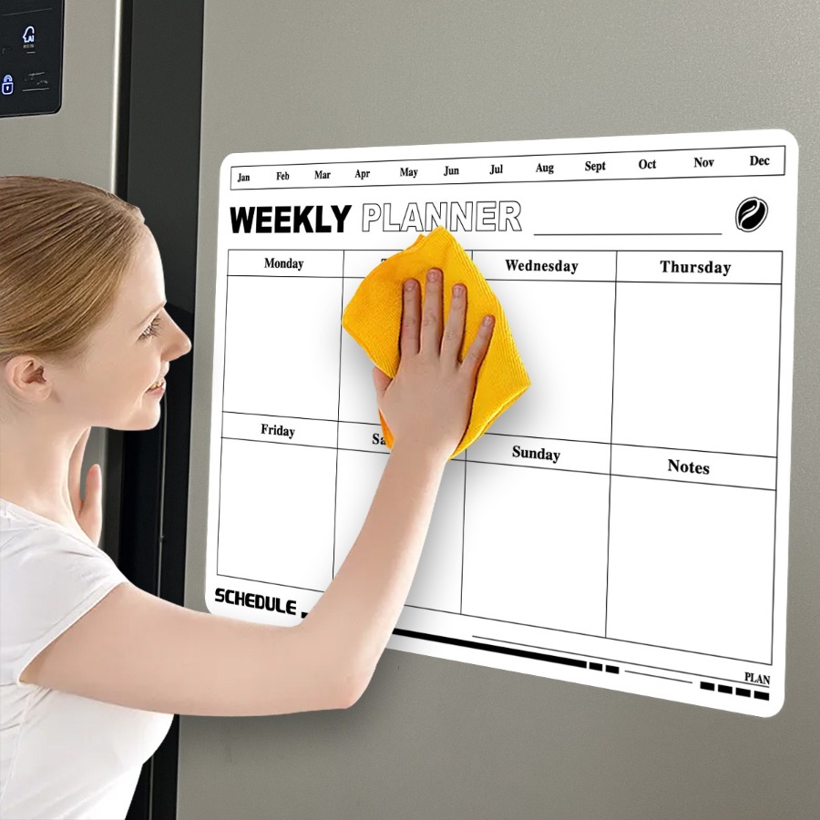 Kalender Jadwal Rencana Minggu - Magnetic Whiteboard Calendar ulasan dan harga