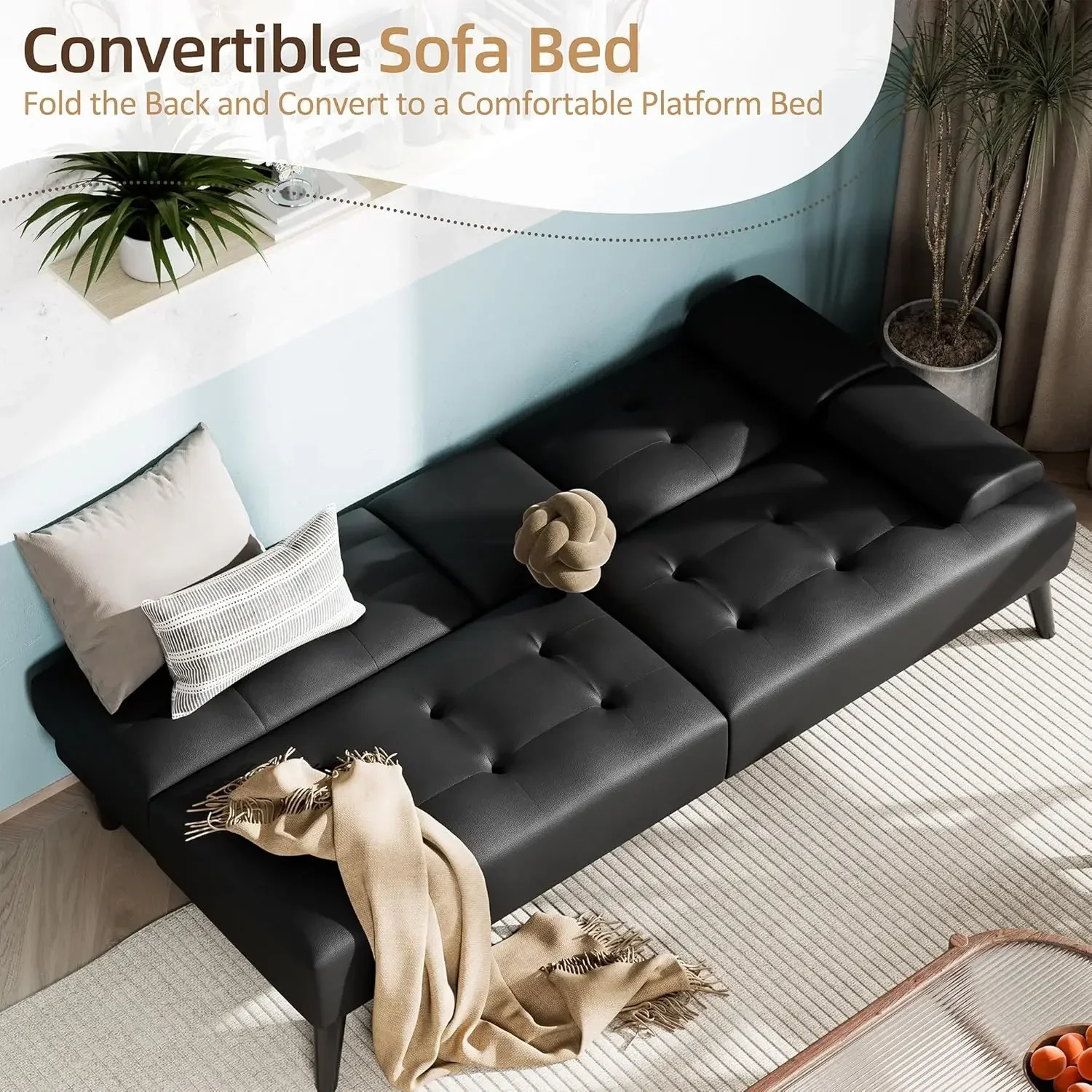 Sofa Bed Futon, Sofa Lipat Kul - Office Furniture Removal ulasan dan harga