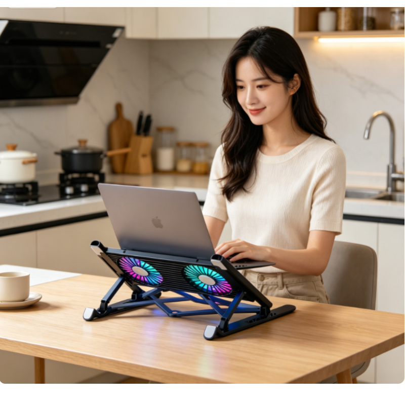 Alas Pendingin Laptop Baru, Du - Adjustable Laptop Table ulasan dan harga