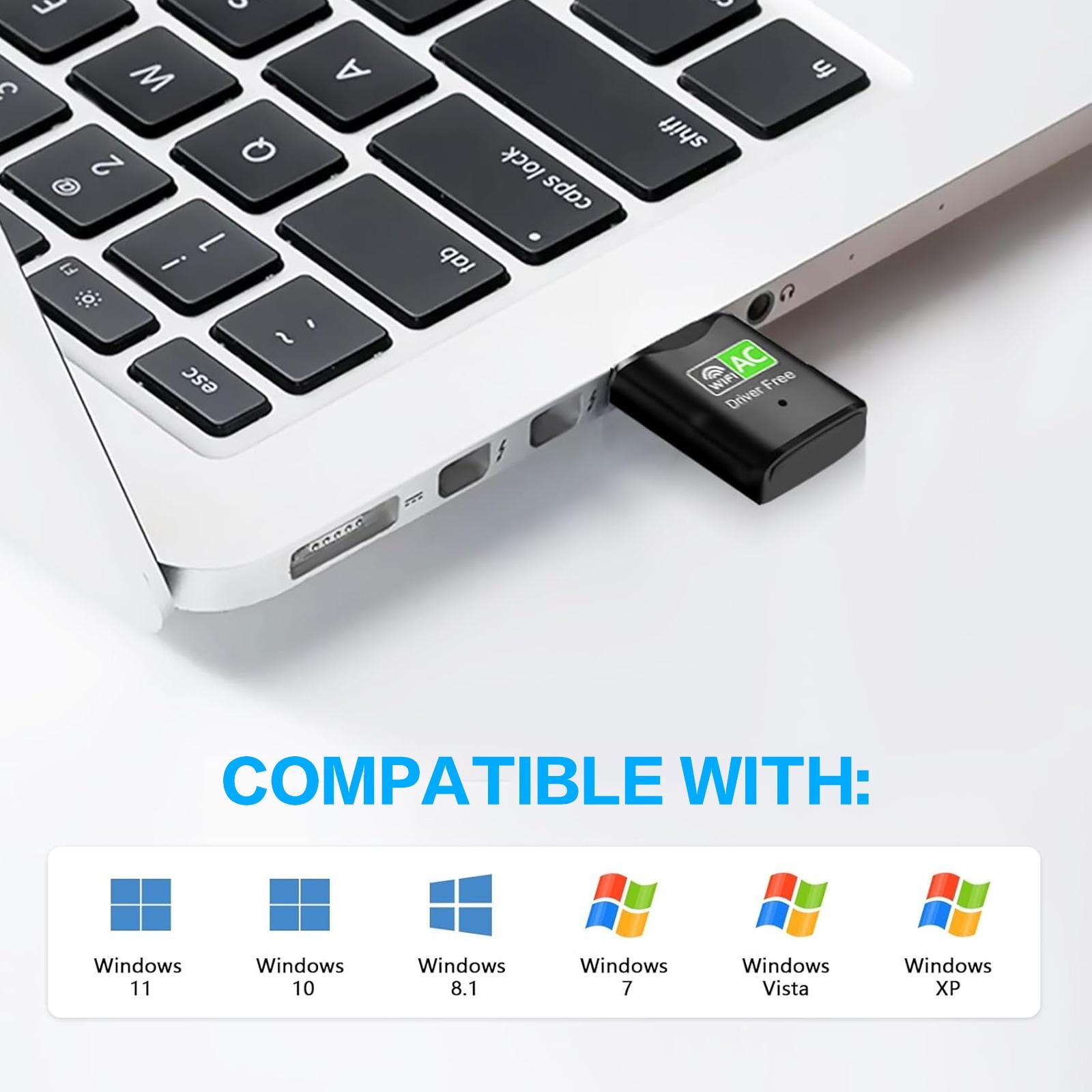 Adaptor WiFi USB AC600, Dongle - Adjustable Laptop Table ulasan dan harga